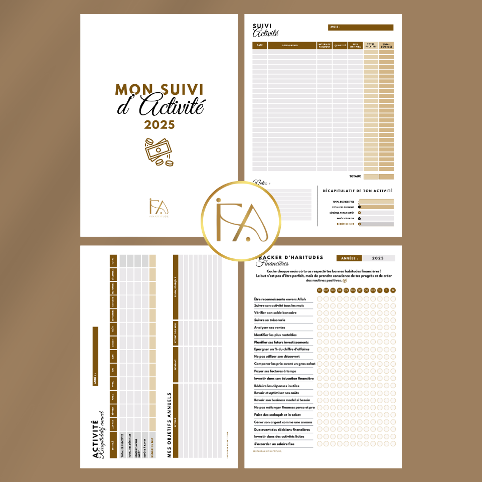 Suivi d’Activité - Recettes et Dépenses (digital - PDF) – Image 2