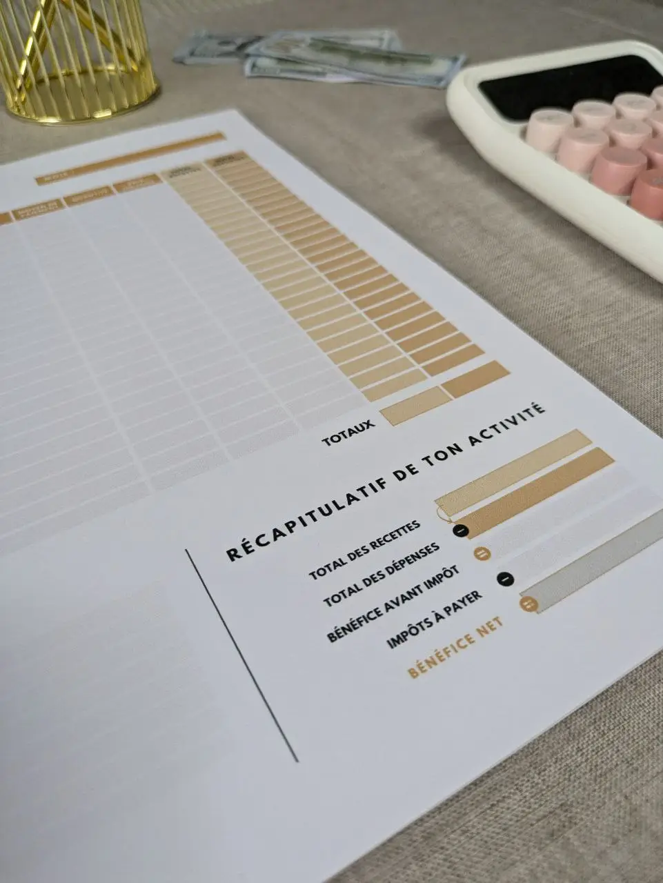 Suivi d’Activité - Recettes et Dépenses (digital - PDF) – Image 9